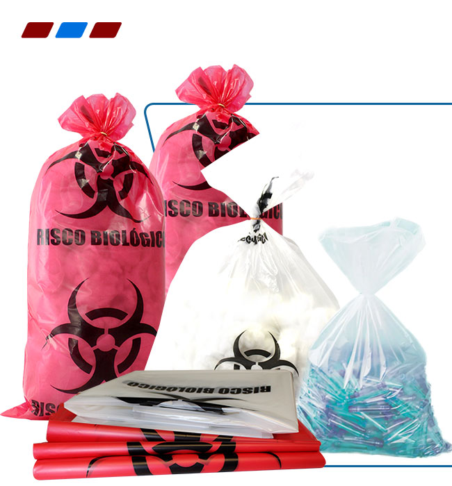 Saco para esterilização de material hospitalar Saco para esterilização de material hospitalar